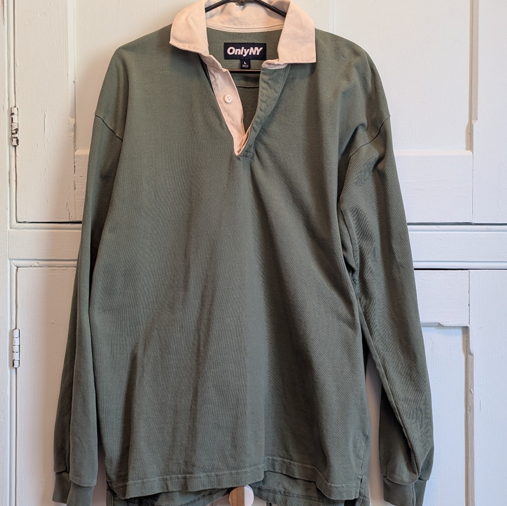 OnlyNY Green Rugby Shirt - Large